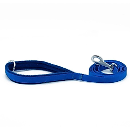 Doggie Polar Dokumadan El Yapımı Köpek Gezdirme Kayışı 1.5x160 Cm Royal Mavi