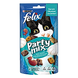 Party Mix Karışık Okyanus Lezzetleri Kedi Ödülü 60G