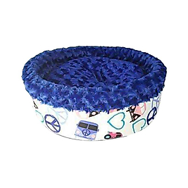 Petpretty Special Peluş Simit Mavi Yatak (50 x 50 x 15 cm)