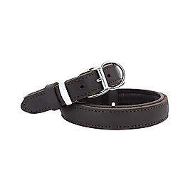 Doggie Yağlı Deri Köpek Boyun Tasması Kahverengi L 3,5 x 47 - 55 cm