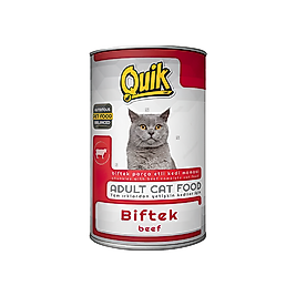 Quik Biftek Etli Yetişkin Kedi Konserve Maması (415 g)