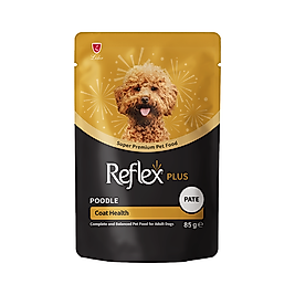 Reflex Plus Poodle Tüy Sağlığı İçin Yetişkin Köpek Pouch Yaş Mama (85 g)