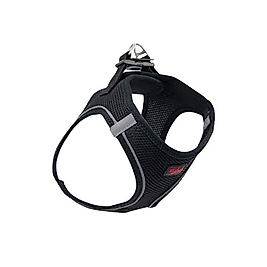TailPetz Air Mesh Köpek Göğüs Tasması Siyah S