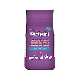 Eczacıbaşı Pisi Pisi Pudra Kokulu İnce Taneli Bentonit Kedi Kumu 10 kg