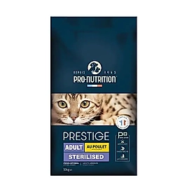 Pro Nutrition Prestige Adult Sterilised Yetişkin Kısırlaştırılmış Tavuklu Kedi Maması 10Kg