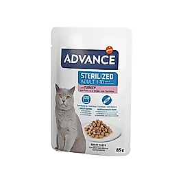 Advance Hindi Etli Kısırlaştırılmış Yaş Kedi Maması 85 g