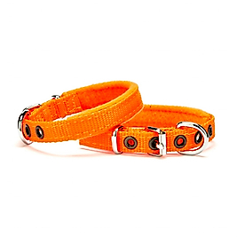 Doggie Softlu Dokuma Köpek Boyun Tasması TURUNCU 42-50 CM