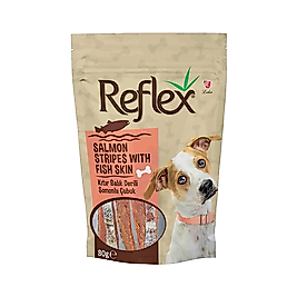 Reflex Balık Deri Sargılı Somon Etli Çubuk Köpek Ödülü 80 g