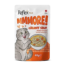 Reflex Plus MMore Tavuk Etli ve Havuçlu Krema Kedi Çorbası (40 g)