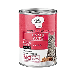 Chef's Choice Tahılsız ve Kuzu Etli Yetişkin Kedi Konserve Maması (400 g)