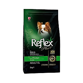 Reflex Plus Tavuk Etli Mini ve Küçük Irk Yetişkin Köpek Maması (3 kg)