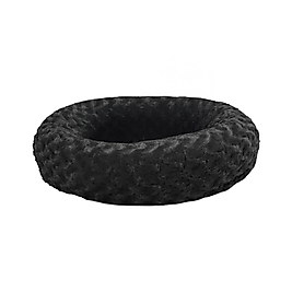 Petpretty Siyah Peluş Kedi Simit Yatağı (55 x 55 cm)