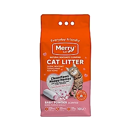 Merry Cat Bebek Pudrası Kokulu Kedi Kumu (10 L)
