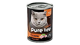 Pure Life Plus Kuzu Etli Yetişkin Konserve Kedi Maması 400 g
