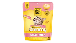 Delibon Creamy Keçi Sütlü Krema Kedi Ödül Maması 32 × 15 g