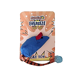 EuroCat Uzun Kuyruklu Mavi Fare Kedi Oyuncağı (15 cm)