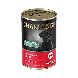 Challenge Sığır Etli Yetişkin Köpek Konserve Maması 400 g