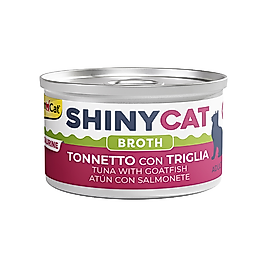 GimCat Shinycat Broth Sos İçinde Barbun Balıklı & Ton Balıklı Konserve Kedi Maması 70 g