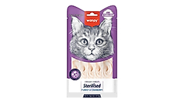 Wanpy Hindi Etli & Kızılcıklı Kısırlaştırılmış Kedi Krema Ödülü 5 x 14 g