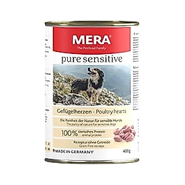 Mera Pure Sensitive Tavuk Yürekli Yetişkin Köpek Konserve Maması 400 g