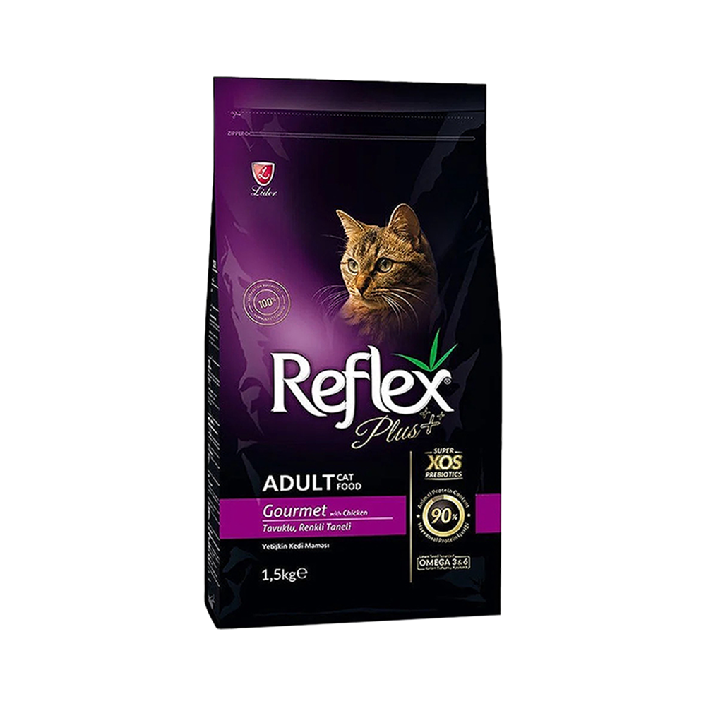 Reflex Plus Tavuk Etli Renkli Taneli Yetişkin Kedi Maması 1,5 kg