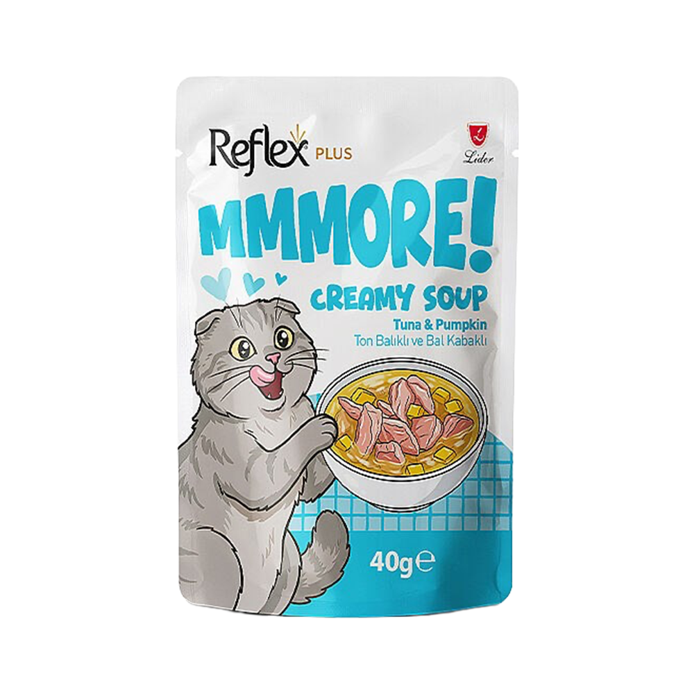 Reflex Plus MMore Ton Balıklı ve Bal Kabaklı Kedi Çorbası (40 g)
